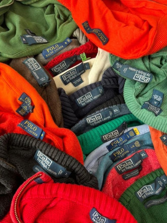 BUNDLE OF VINTAGE RALPH LAUREN 1/4 ZIPPERS alternate