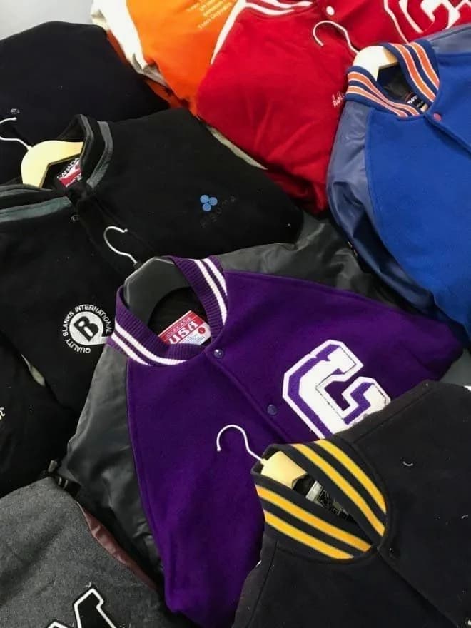 BUNDLE OF 10 VINTAGE CRAZY VARSITY JACKET