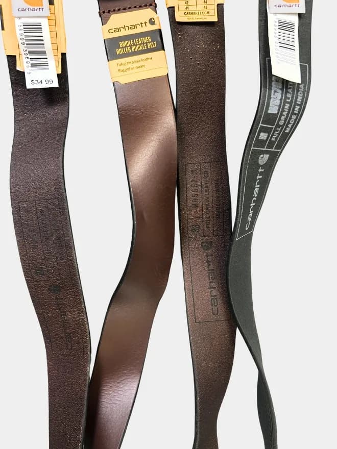 Carhartt Leather Belt – Adjustable Free Size Workwear Essential — image 3 of 5