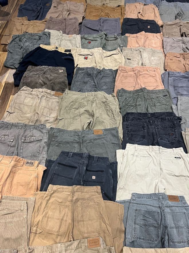 BUNDLE OF VINTAGE NON-BRANDED CARPENTER PANTS 