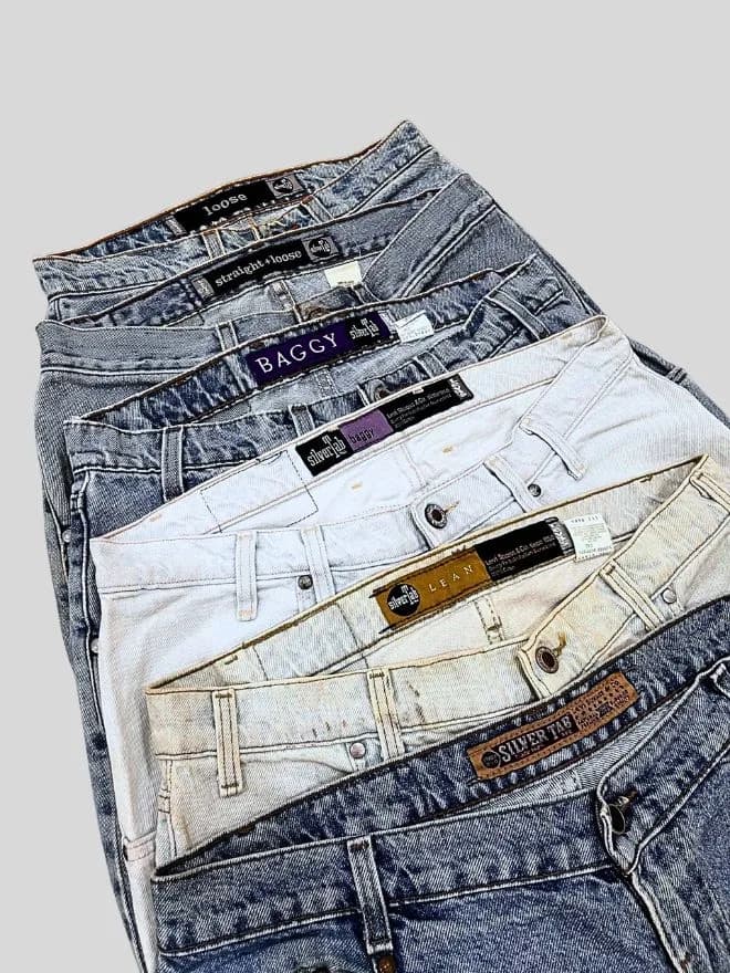 Bundle of Vintage Levis Silver Tab Jeans 