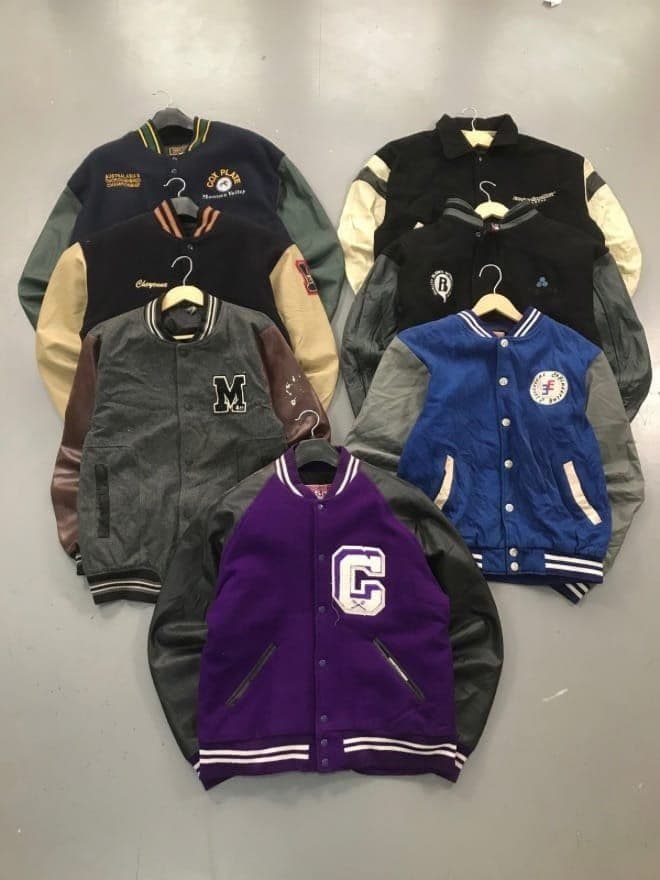 BUNDLE OF 10 VINTAGE CRAZY VARSITY JACKET alternate